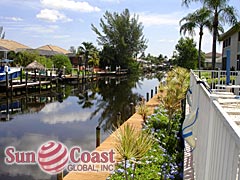 View Down the Canal From Pointe Coral